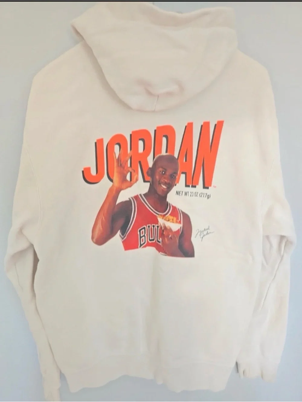 Air Jordan Flight MVP Graphic Fleece Pullover Hoodie - 'Phantom' Wheaties sz S